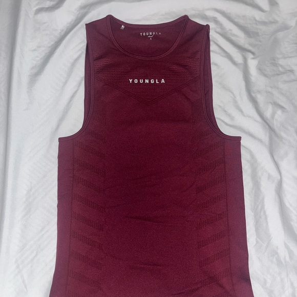 YoungLA Burgundy Sleeveless Tank - Picture 1 of 2